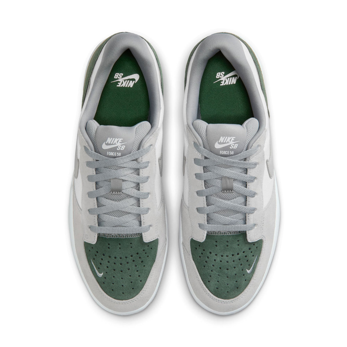 Nike SB Force 58 White/Flat Silver/Fir Shoes