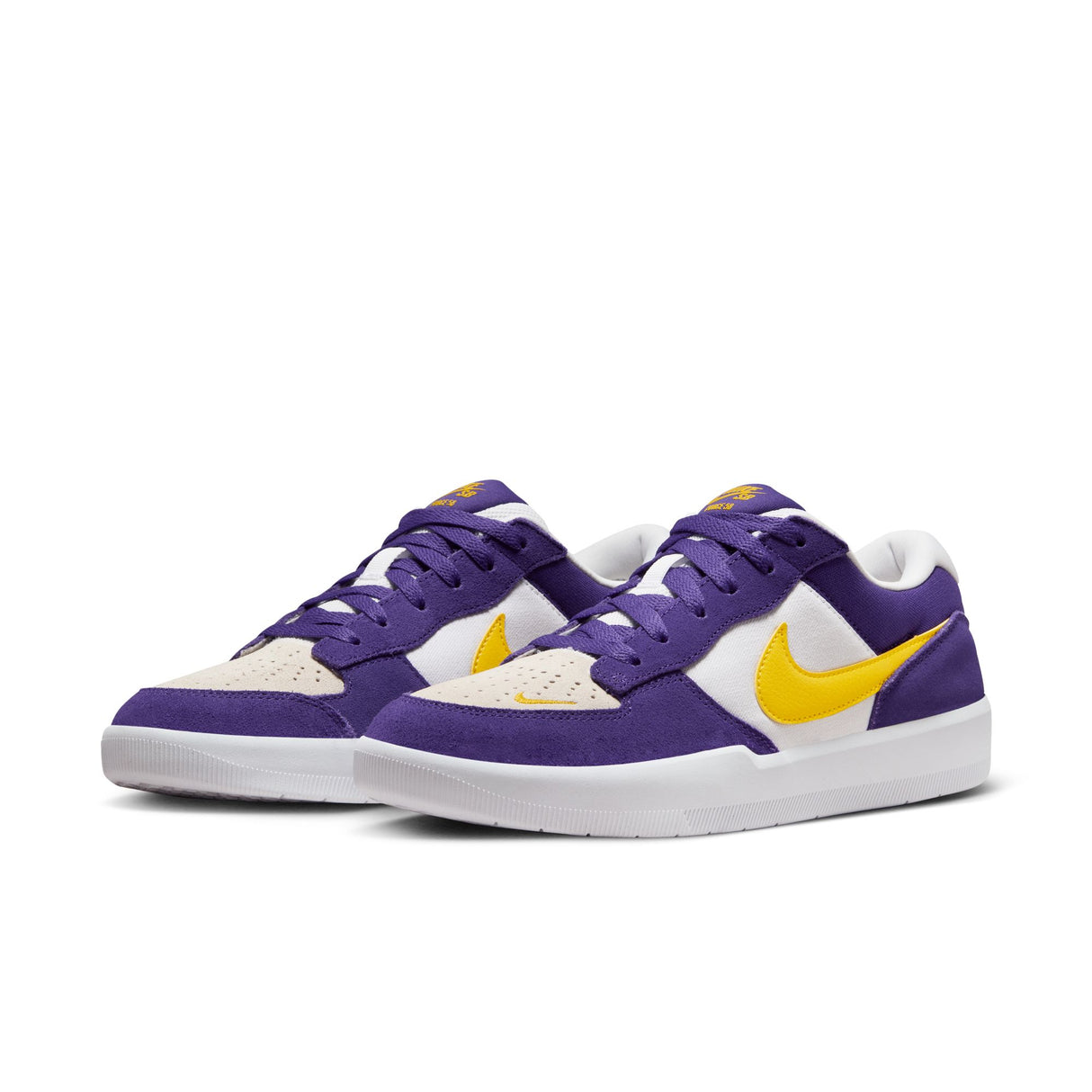 Nike SB Force 58 Court Purple Amarillo White Shoes