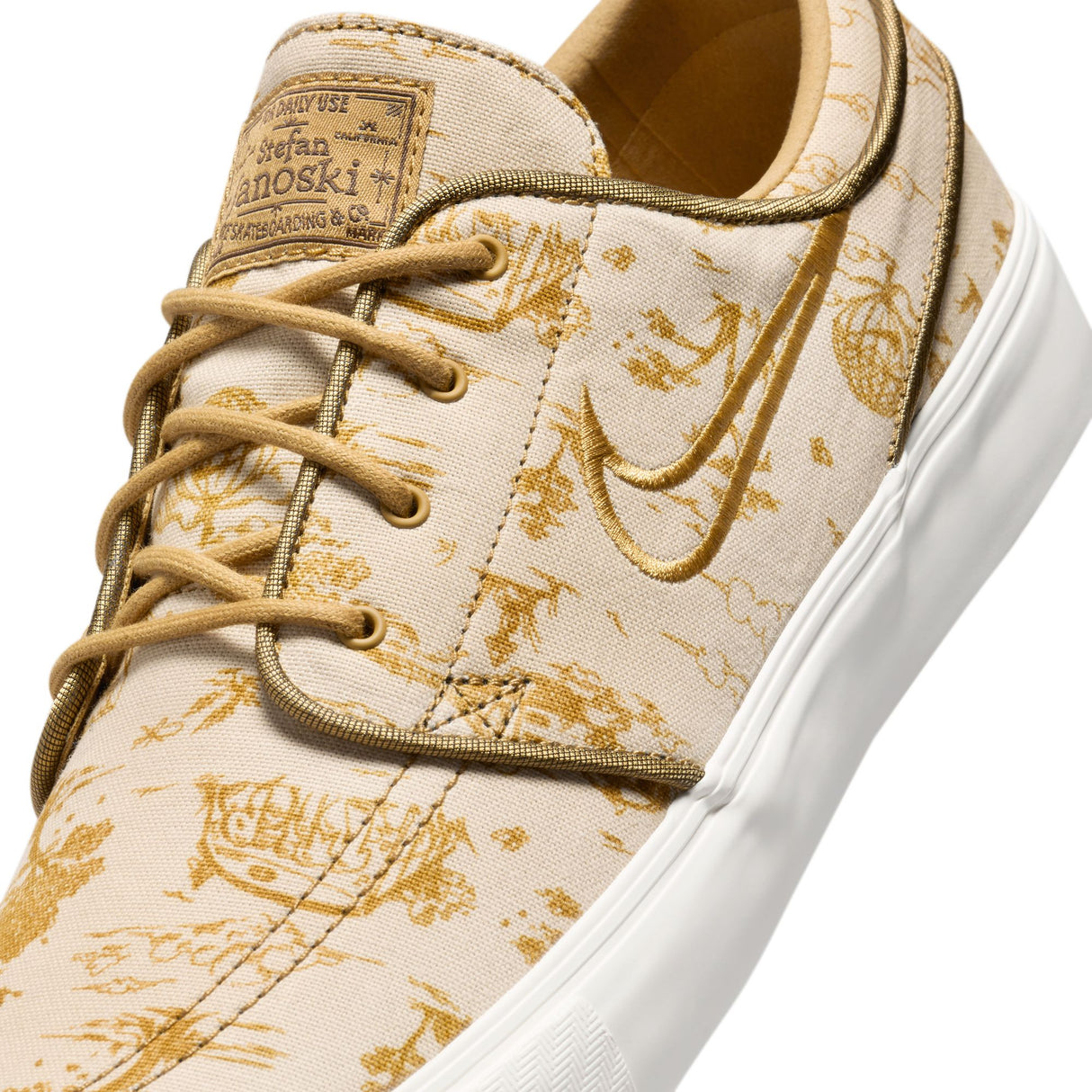 Nike SB Zoom Janoski OG+ Premium Sesame/Flt Gold Bronzine Sail Shoes