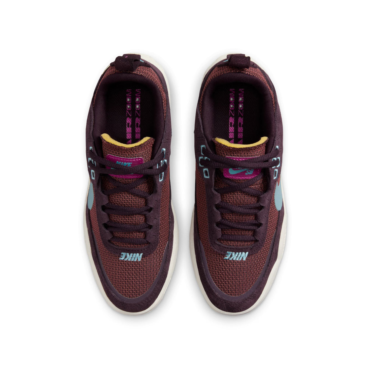 Nike SB Day One Burgundy Ash/Denim Turquoise Youth Shoes