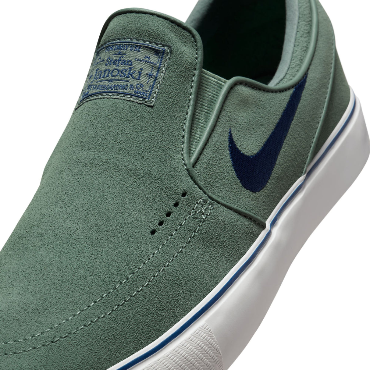Nike SB Zoom Janoski+ Slip Clay Green/Navy/White Shoes