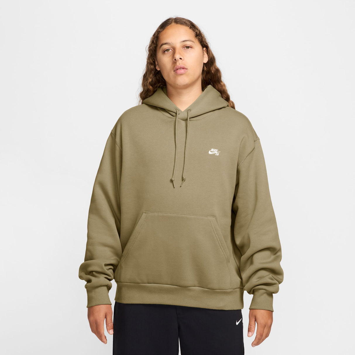 Nike SB Essential Logo Parachute Beige/White Hooded Sweatshirt