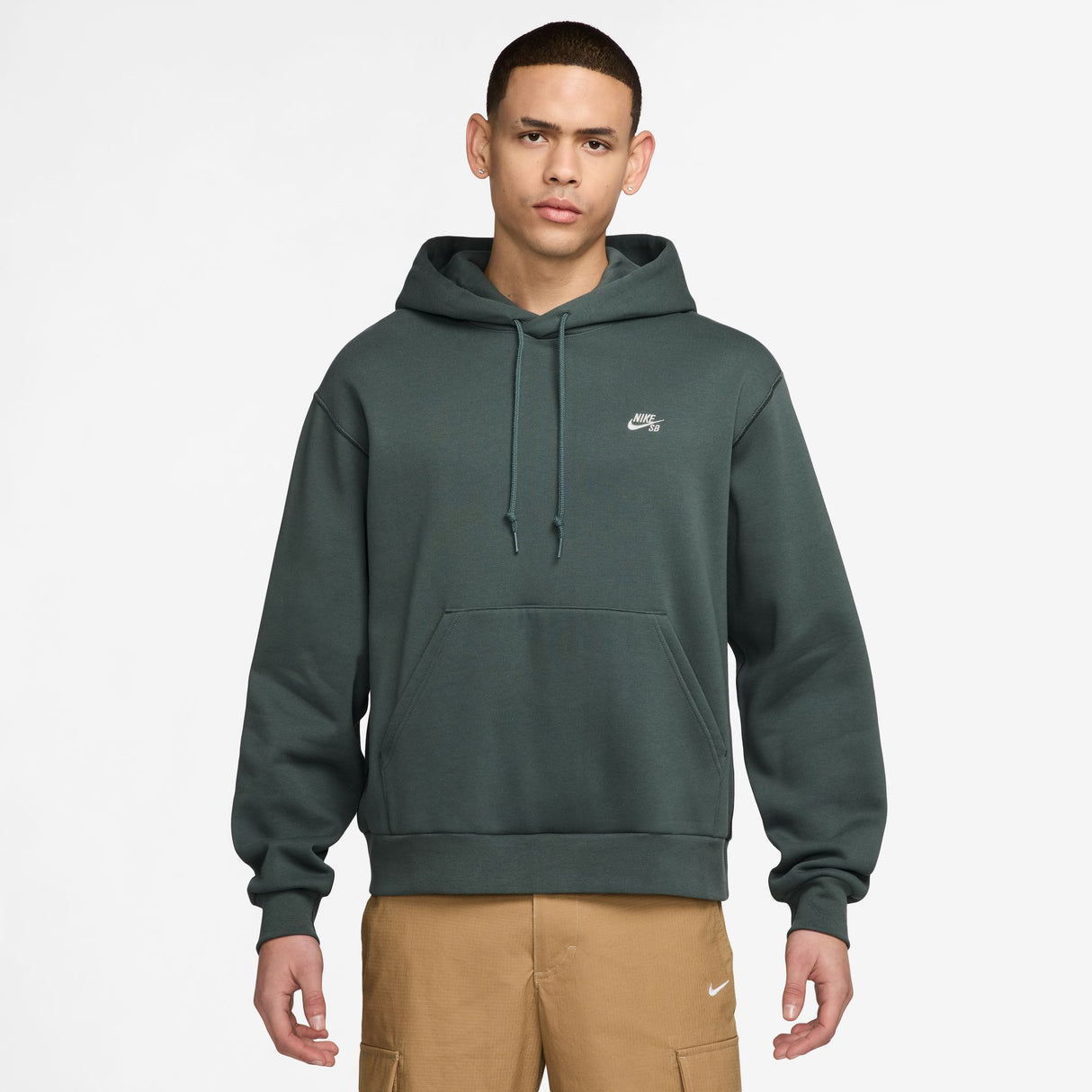 Nike SB Essential Logo Vintage Green/White Hooded Sweatshirt