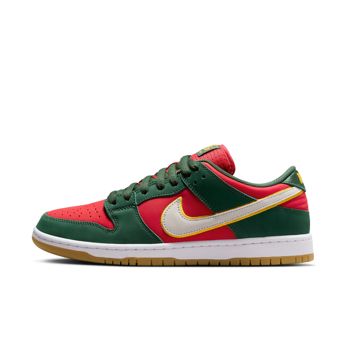 Nike SB Dunk Low Fir/White/University Gold/Fire Red Shoes