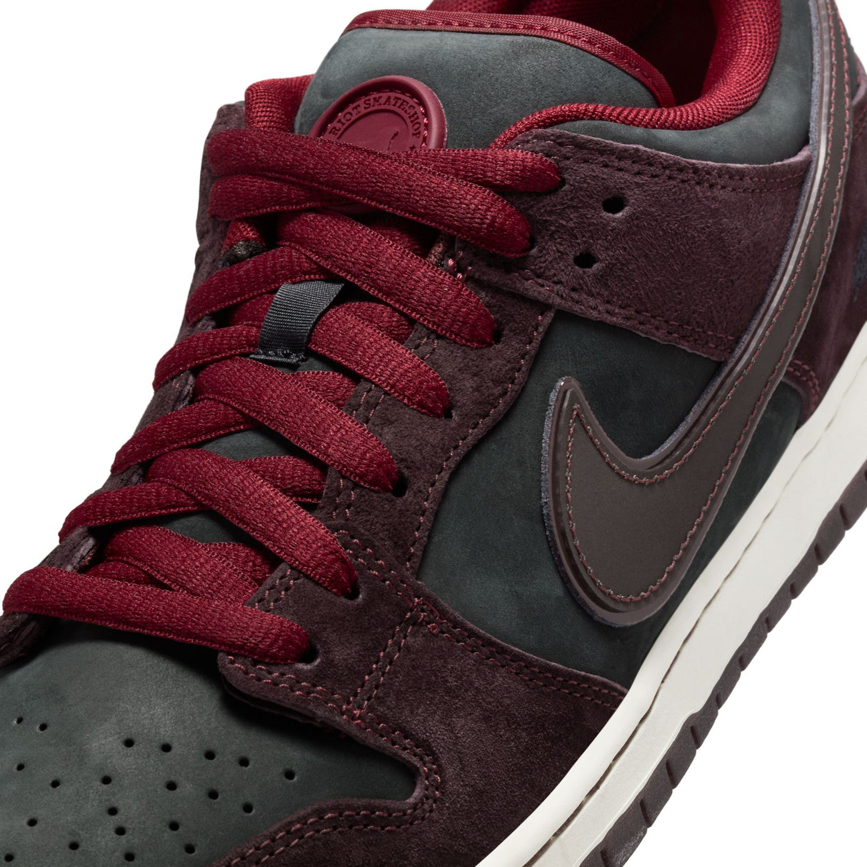 Nike SB Dunk Low Riot Skateshop Mahogany/Dark Beetroot Shoes (One Per Customer)