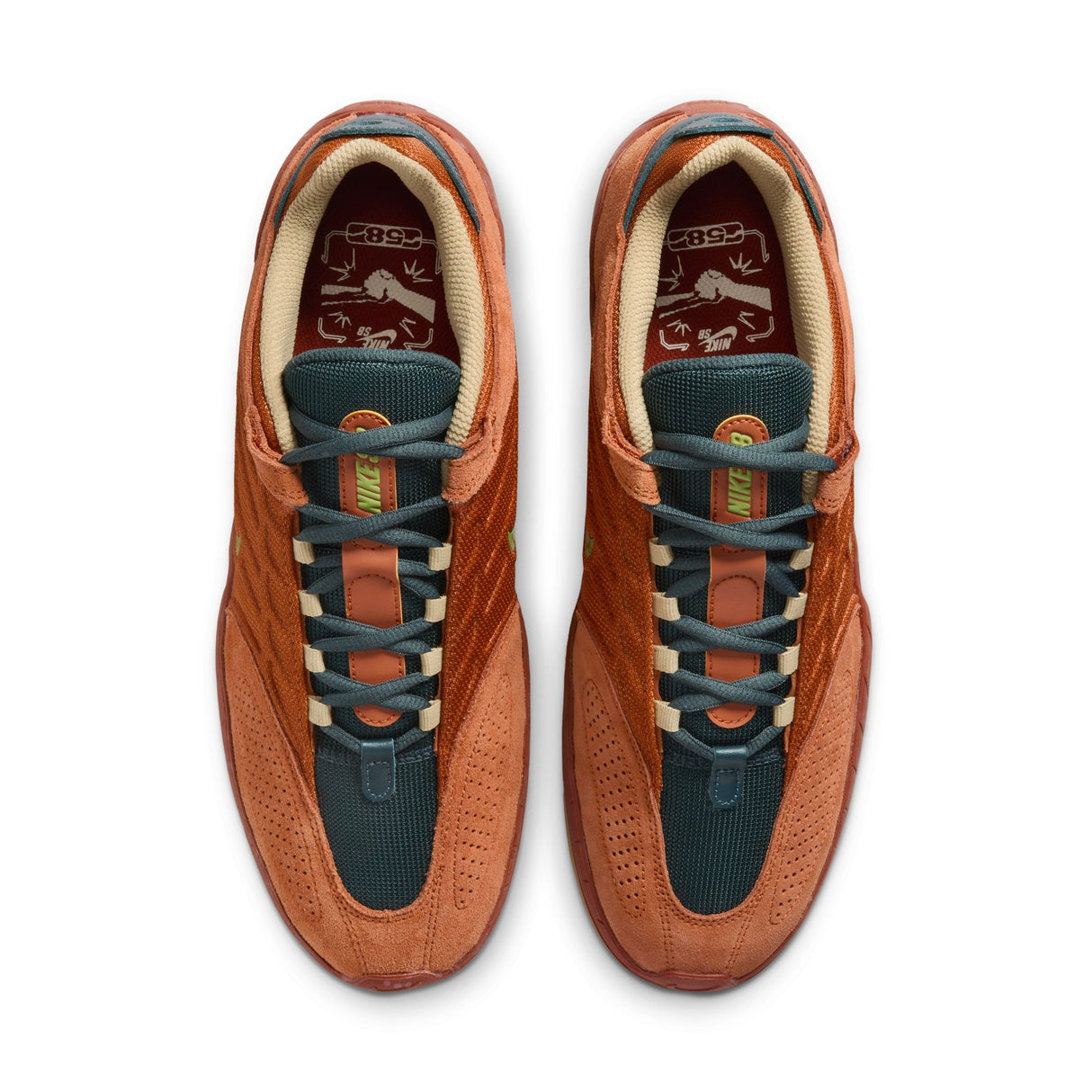 Nike SB Vertebrae Team Edition Dark Russet/Pear/Desert Orange Shoes