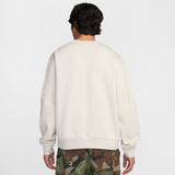 Nike SB Embroidered Slider Light Bone/White Crewneck Sweatshirt