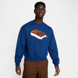 Nike SB Embroidered Slider Blue Void/White Crewneck Sweatshirt