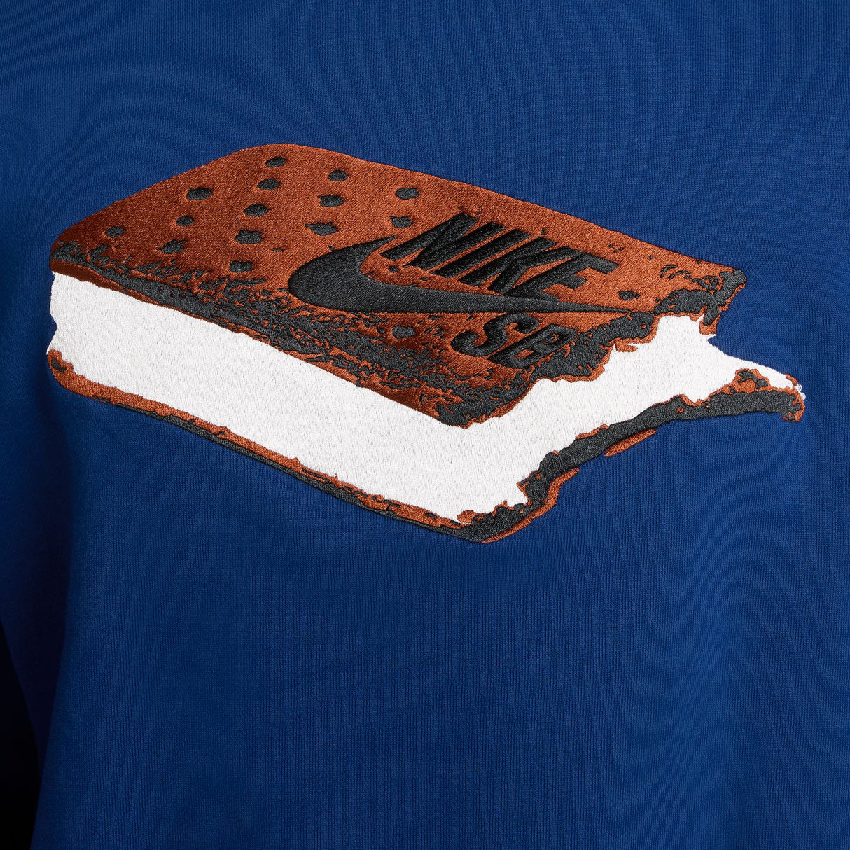 Nike SB Embroidered Slider Blue Void/White Crewneck Sweatshirt