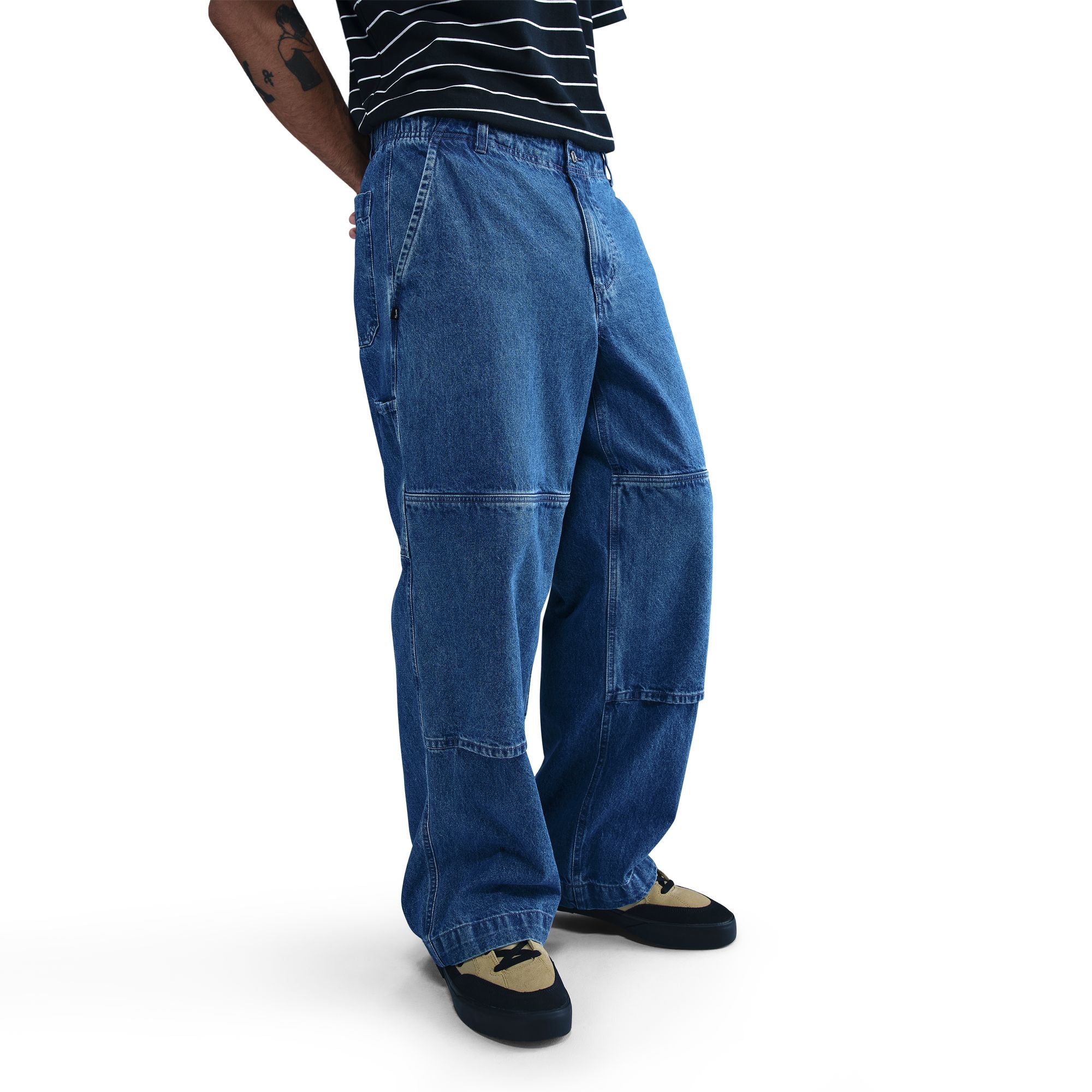 Nike SB Loose Double Knee Diffused Blue/White Denim Skate Pant