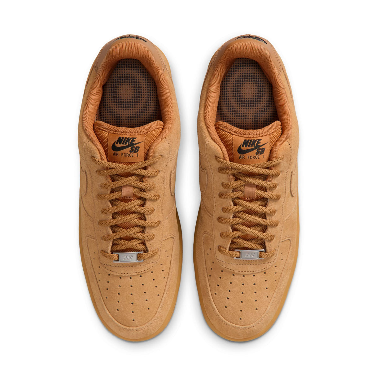 Nike Sb Air Force 1 Flax Flax Black Gum Light Brown Shoes (Read Description)