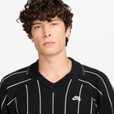 Nike SB Striped Black/Sail Short-Sleeved Polo Skate Sweater