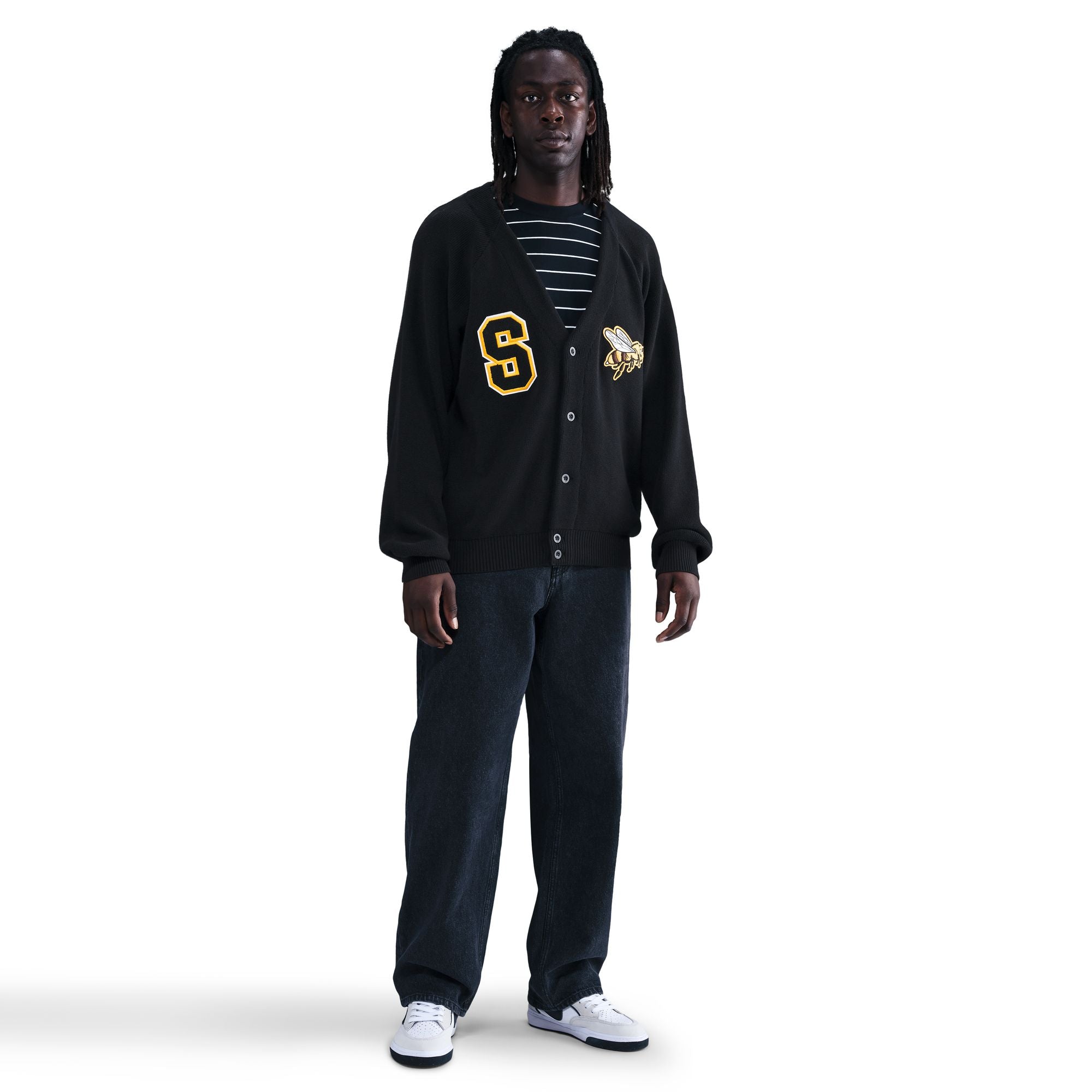 Nike SB Collegial Black Skate Cardigan Sweater – Long Beach Skate Co