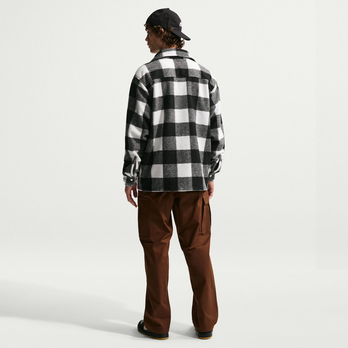 Nike SB Essential White/Black Skate Shirt Jacket