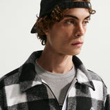 Nike SB Essential White/Black Skate Shirt Jacket