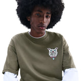 Nike SB Max90 Skate Character Medium Olive Green S/s Shirt