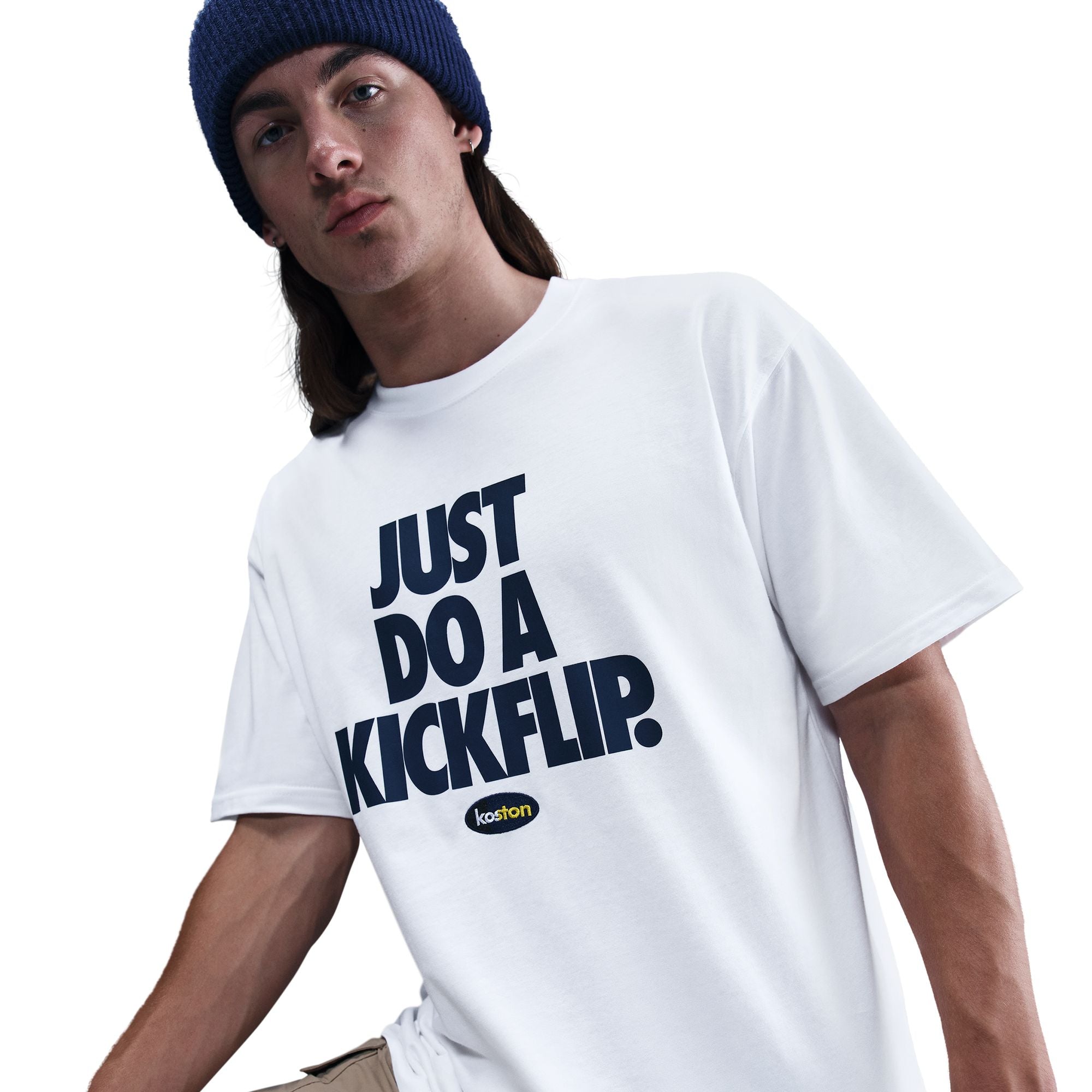 Nike SB x Eric Koston Just Do A Kickflip White S/s Shirt – Long