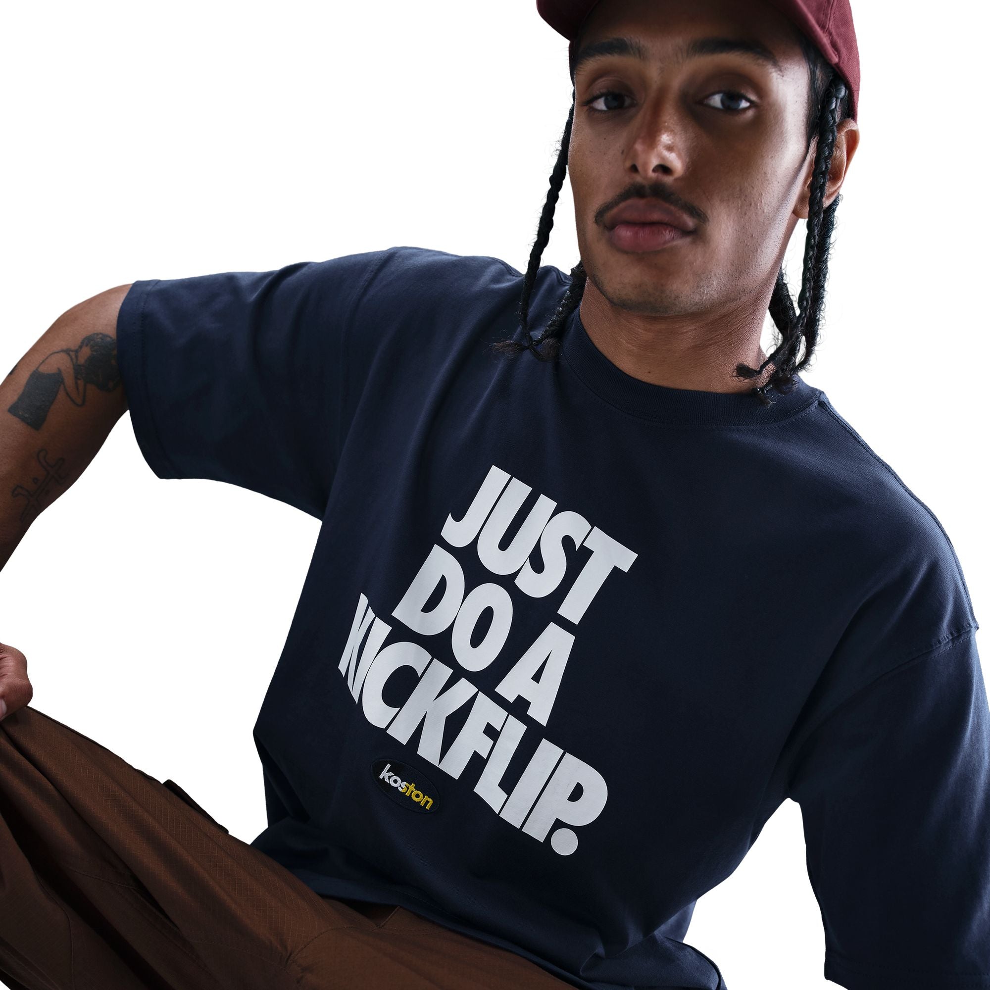 Nike SB x Eric Koston Just Do A Kickflip Midnight Navy S/s Shirt