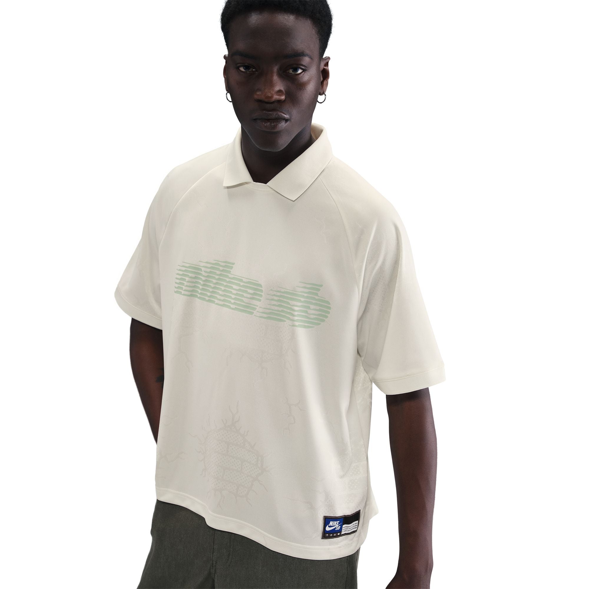 Nike SB Dri-Fit White/Mint Jacquard Skate Jersey – Long Beach Skate Co