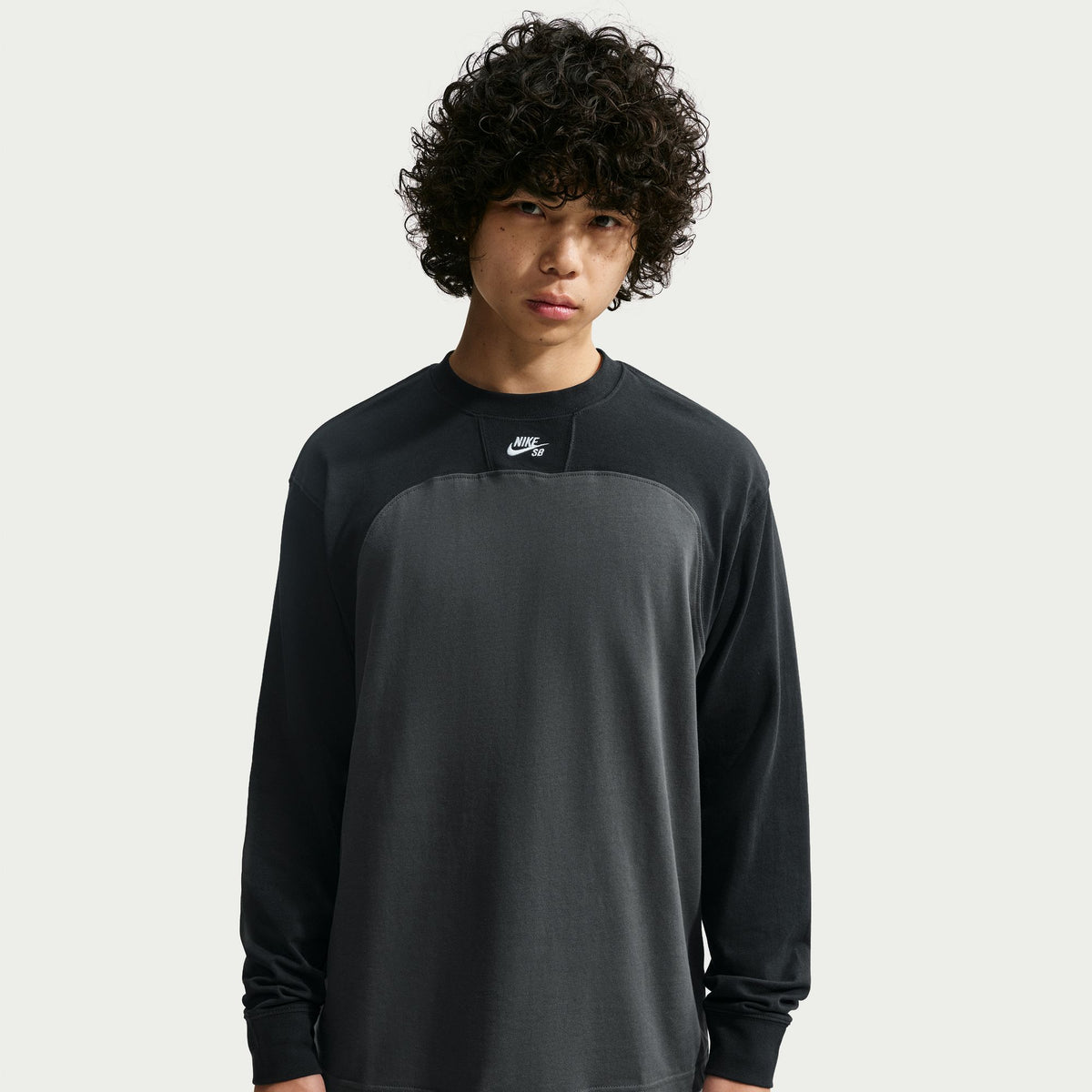 Nike Sb Airmail Anthracite Black White L/s Shirt