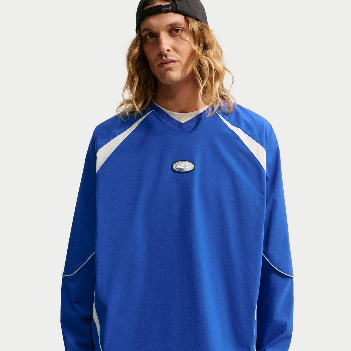 Nike SB Woven Old Royal/Lt Orewood Brown Skate Top