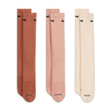Nike Everyday Plus Cushioned Cream/Pink/Brown 3 Pack Crew Socks