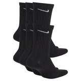 Nike Everyday Plus Cushioned Black/White 6 Pack Crew Socks