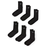 Nike Everyday Plus Cushioned Black/White 6 Pack Crew Socks