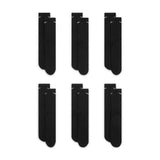 Nike Everyday Plus Cushioned Black/White 6 Pack Crew Socks