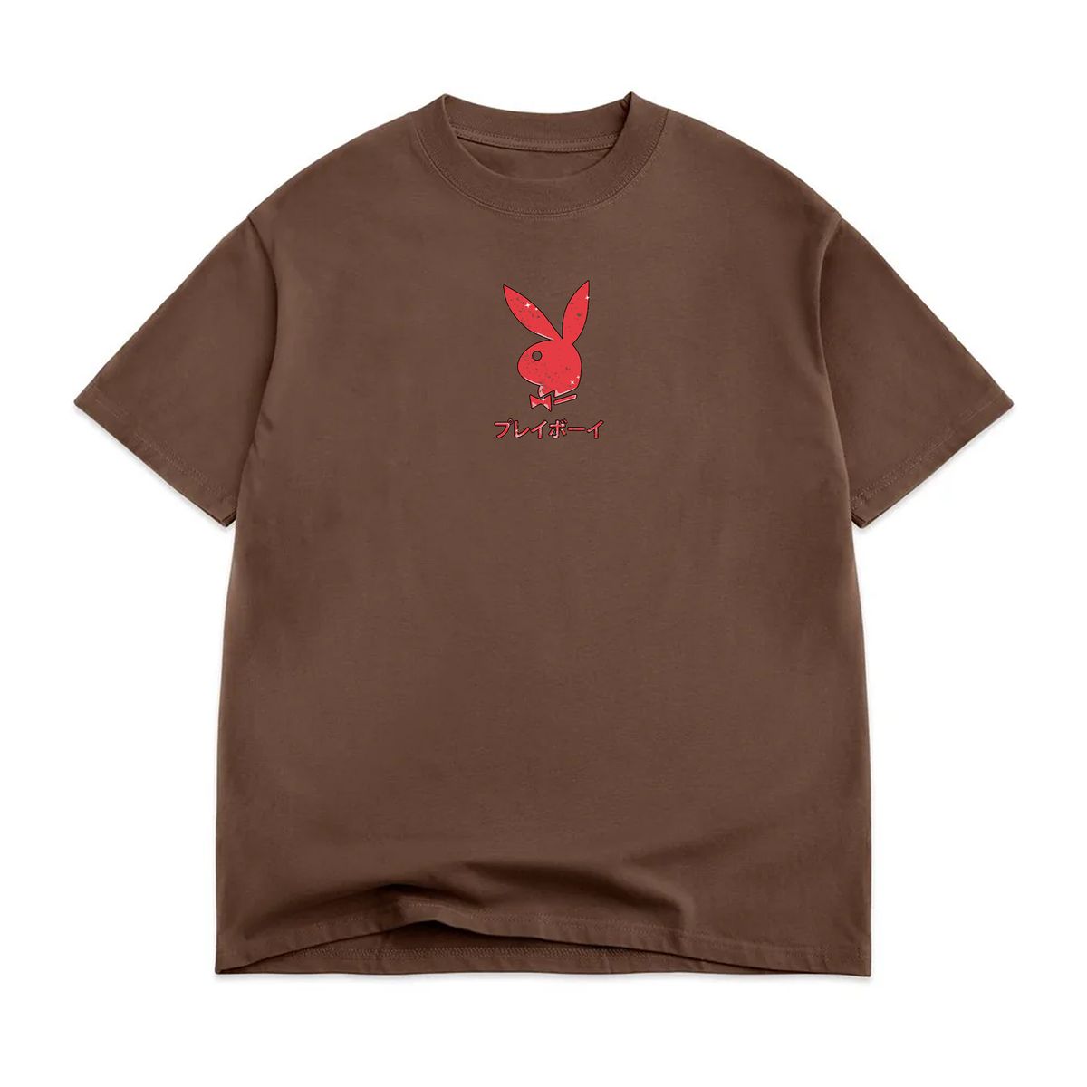 Color Bars x Playboy Ace of Hearts Distressed Chocolate S/s Shirt