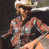 Seager Amarillo Turquoise Stripe Button Up L/s Shirt