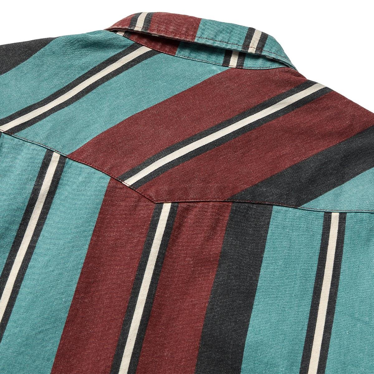 Seager Amarillo Turquoise Stripe Button Up L/s Shirt