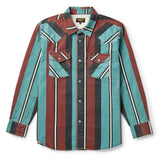Seager Amarillo Turquoise Stripe Button Up L/s Shirt