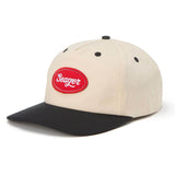 Seager SGR Americana Cream Black Snapback Hat