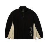 HUF Basecamp Black Quarter Zip Polar Fleece