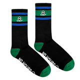 No Hours Homebody Black/Green/Blue Socks