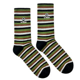 No Hours Barcode Multi Stripe Socks