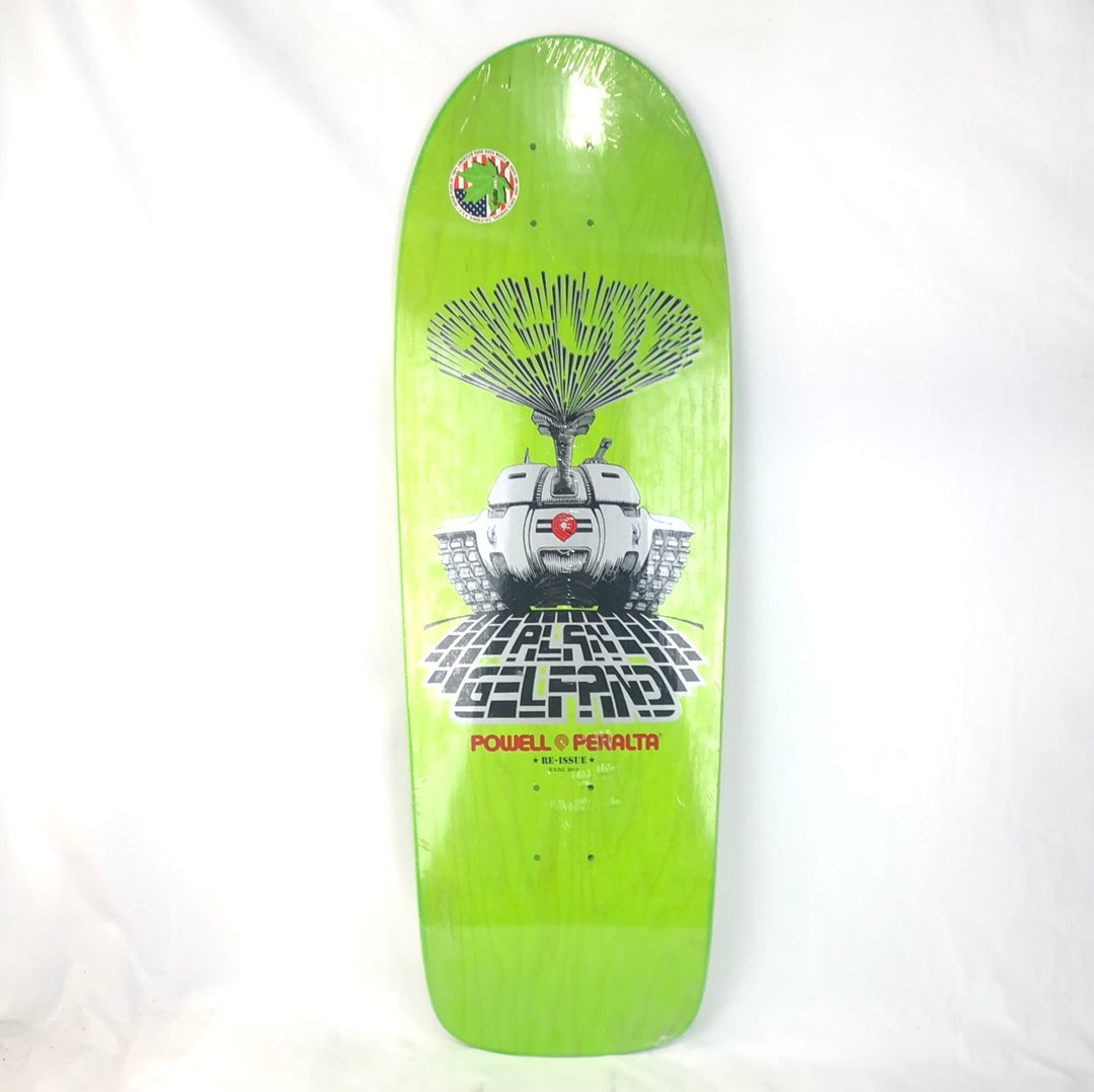 Powell Peralta Alan Gelfand Tank Reissue Green/Gray 9.75'' Skateboard Deck