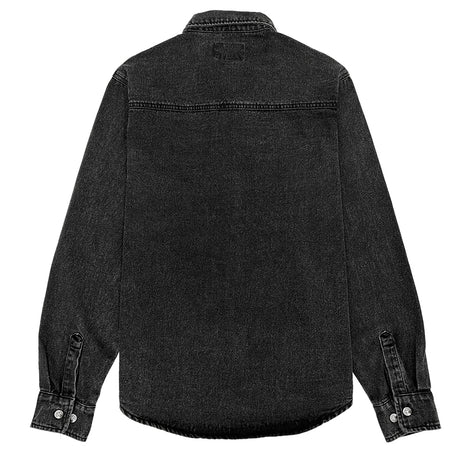 No Hours Back Draft Black Washed Denim L/s Shirt