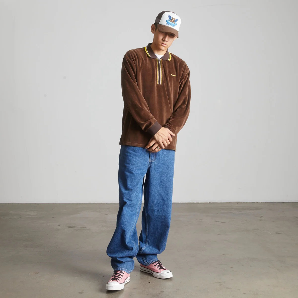 HUF Bliss Brown Trucker Hat