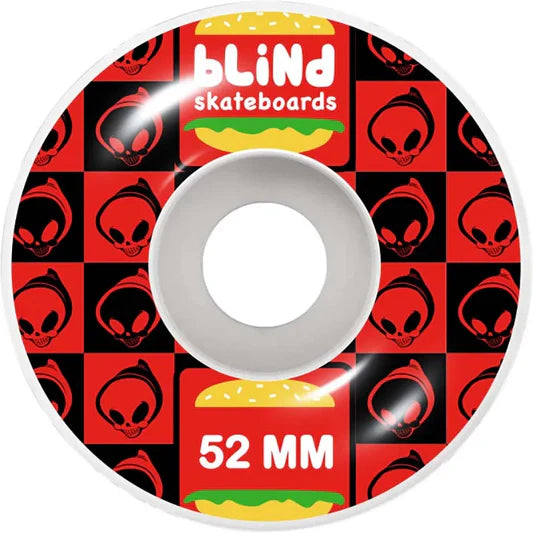 Blind Blind Burger Black Red 52mm Skateboard Wheels