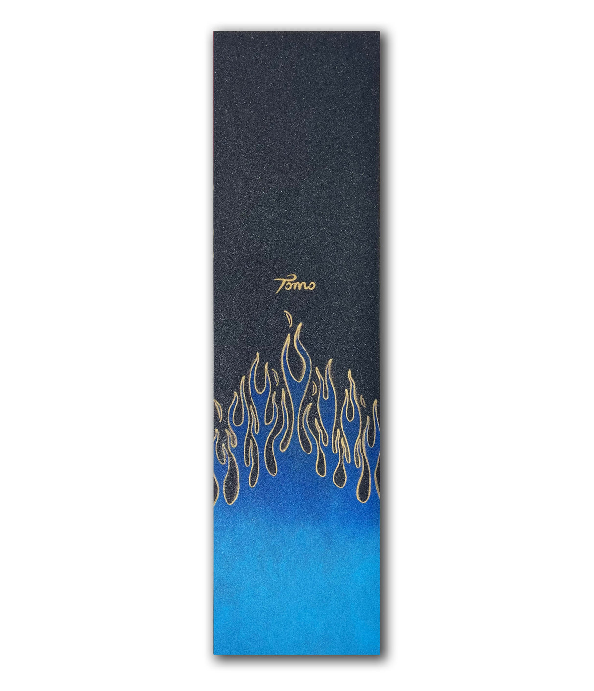 Tomo Flame - Blue (Tail) Graphic Griptape