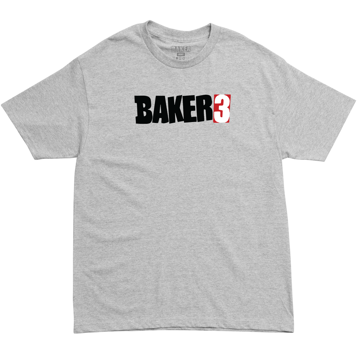 Baker BAKER 3 Heather Grey S/s Shirt