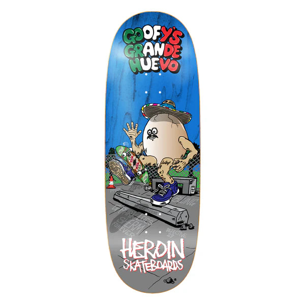 Heroin Goofy's Grande Egg 10.75" Skateboard Deck