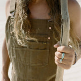 Seager Bison Canvas Tobacco Double Knee Overalls