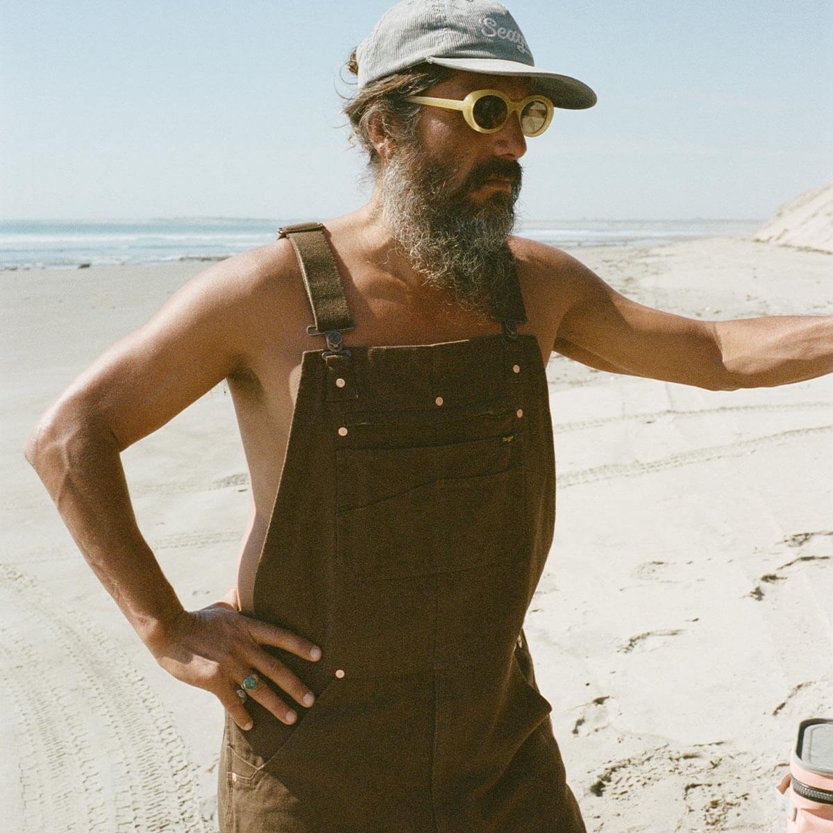 Seager Bison Canvas Tobacco Double Knee Overalls – Long Beach Skate Co
