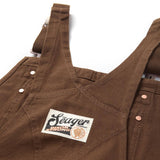 Seager Bison Canvas Tobacco Double Knee Overalls