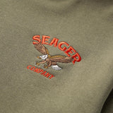 Seager Bradley Olive Hooded Sweatshirt