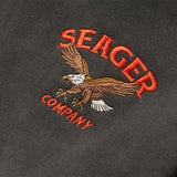 Seager Bradley Heavyweight Black Hooded Sweatshirt