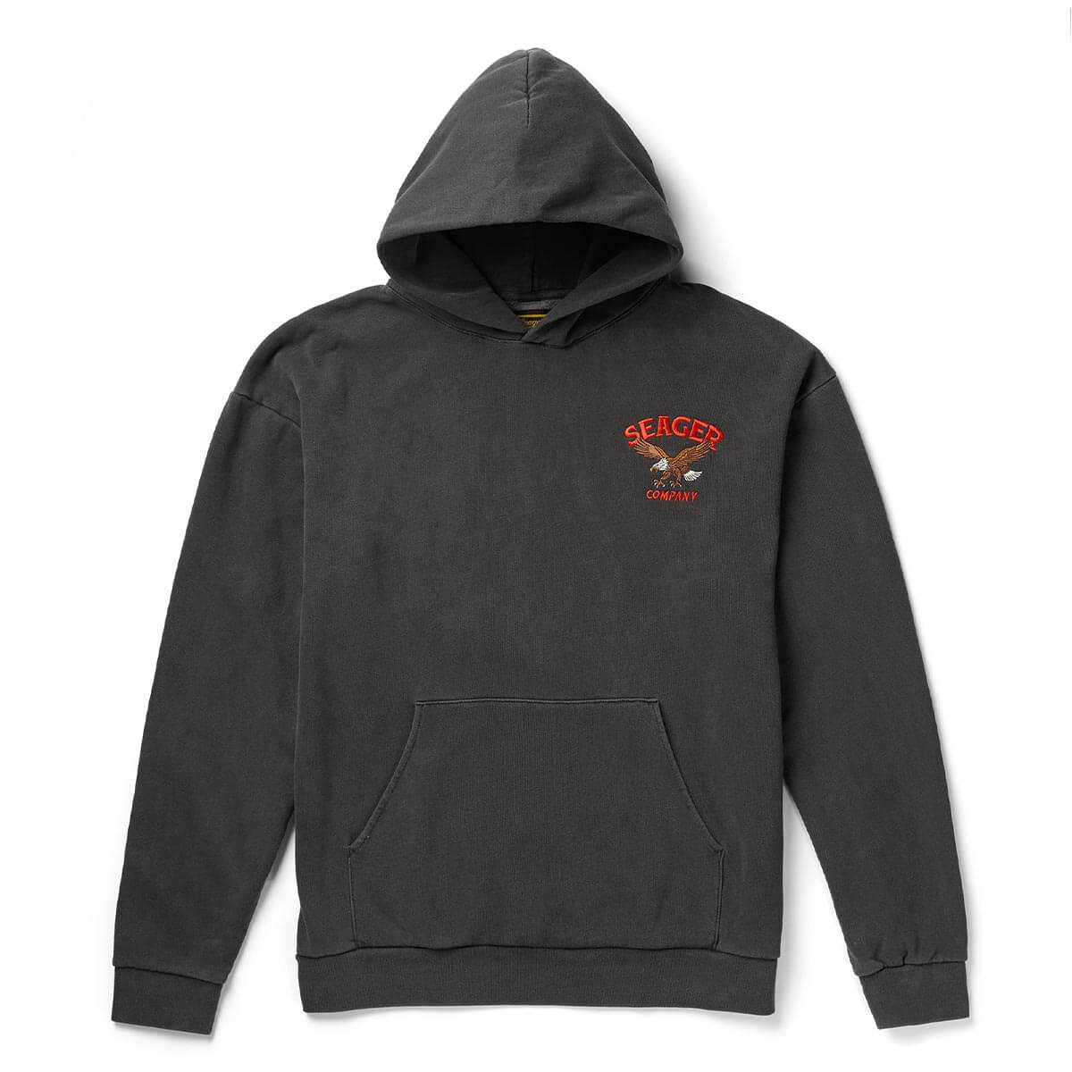Seager Bradley Heavyweight Black Hooded Sweatshirt